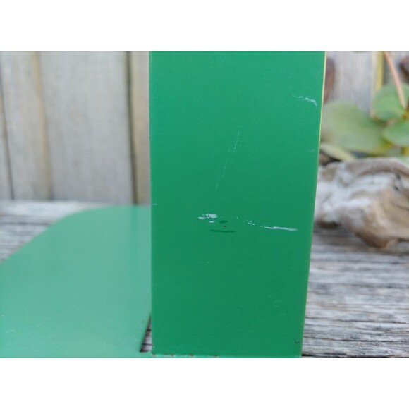 3 Mid Century Modern Bookends: Industrial Style Green Bookend Trio, Office Decor - Picture 8 of 10